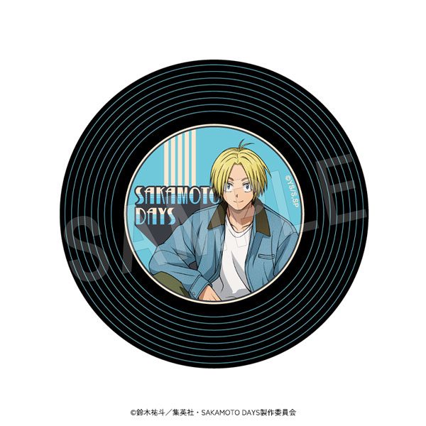 SAKAMOTO DAYS まわる!レコード風マグネット デニムVer. 朝倉シン ("Sakamoto Days" Rotating! Record Style Magnet Denim Ver. Asakura Shin)