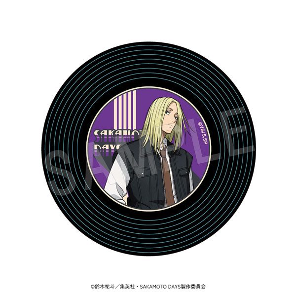 SAKAMOTO DAYS まわる!レコード風マグネット デニムVer. 神々廻 ("Sakamoto Days" Rotating! Record Style Magnet Denim Ver. Shishiba)