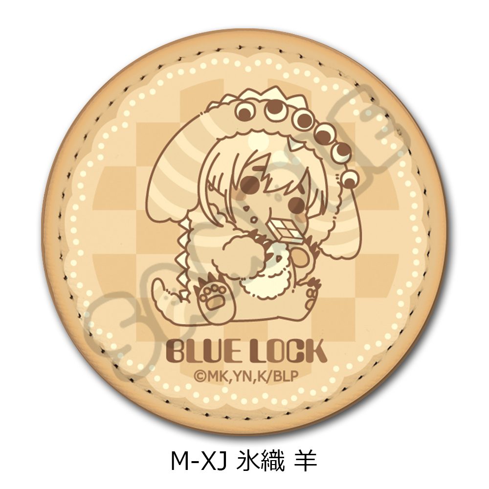 ブルーロック 第9弾 レザーバッジ(丸形) M-XJ 氷織羊 ("Blue Lock" Vol. 9 Leather Badge (Round) M-XJ Hiori Yo)