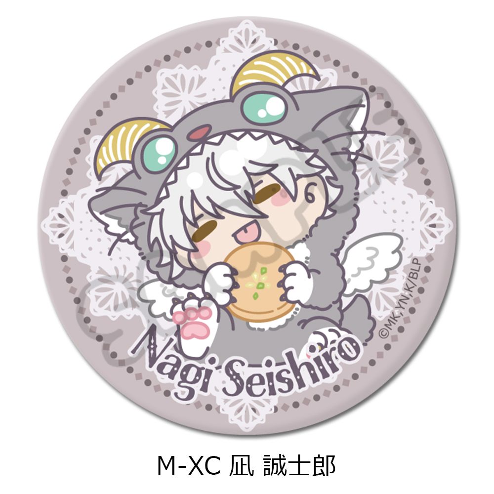 ブルーロック 第9弾 丸形缶バッジ(75mm) M-XC 凪誠士郎 ("Blue Lock" Vol. 9 Round Can Badge (75mm) M-XC Nagi Seishiro)