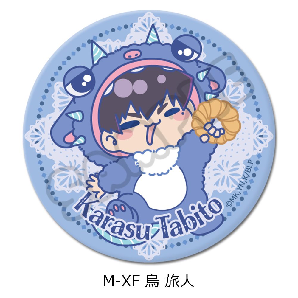ブルーロック 第9弾 丸形缶バッジ(75mm) M-XF 烏旅人 ("Blue Lock" Vol. 9 Round Can Badge (75mm) M-XF Karasu Tabito)