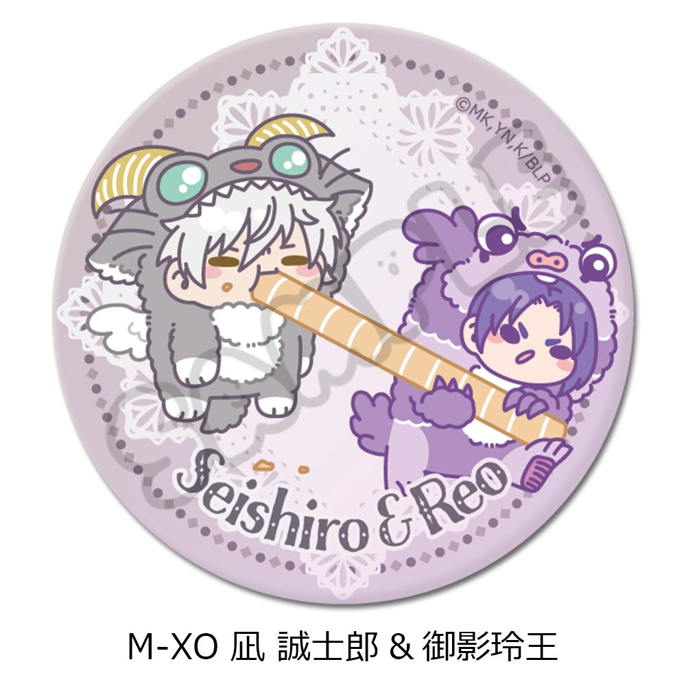ブルーロック 第9弾 丸形缶バッジ(75mm) M-XO 凪誠士郎&御影玲王 ("Blue Lock" Vol. 9 Round Can Badge (75mm) M-XO Nagi Seishiro & Mikage Reo)