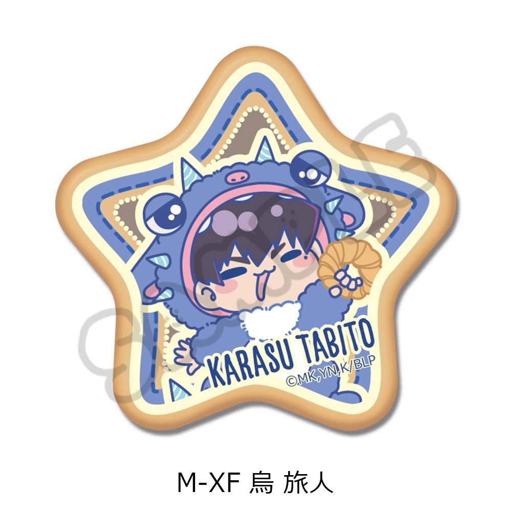 ブルーロック 第9弾 星型缶バッジ M-XF 烏旅人 ("Blue Lock" Vol. 9 Star Can Badge M-XF Karasu Tabito)