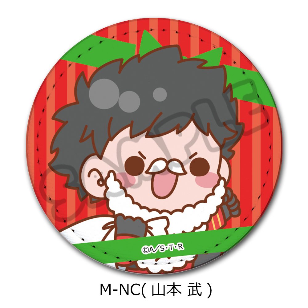 家庭教師ヒットマンREBORN! 第4弾 レザーバッジ(丸形) M-NC 山本武 ("Reborn!" Vol. 4 Leather Badge (Round) M-NC Yamamoto Takeshi)