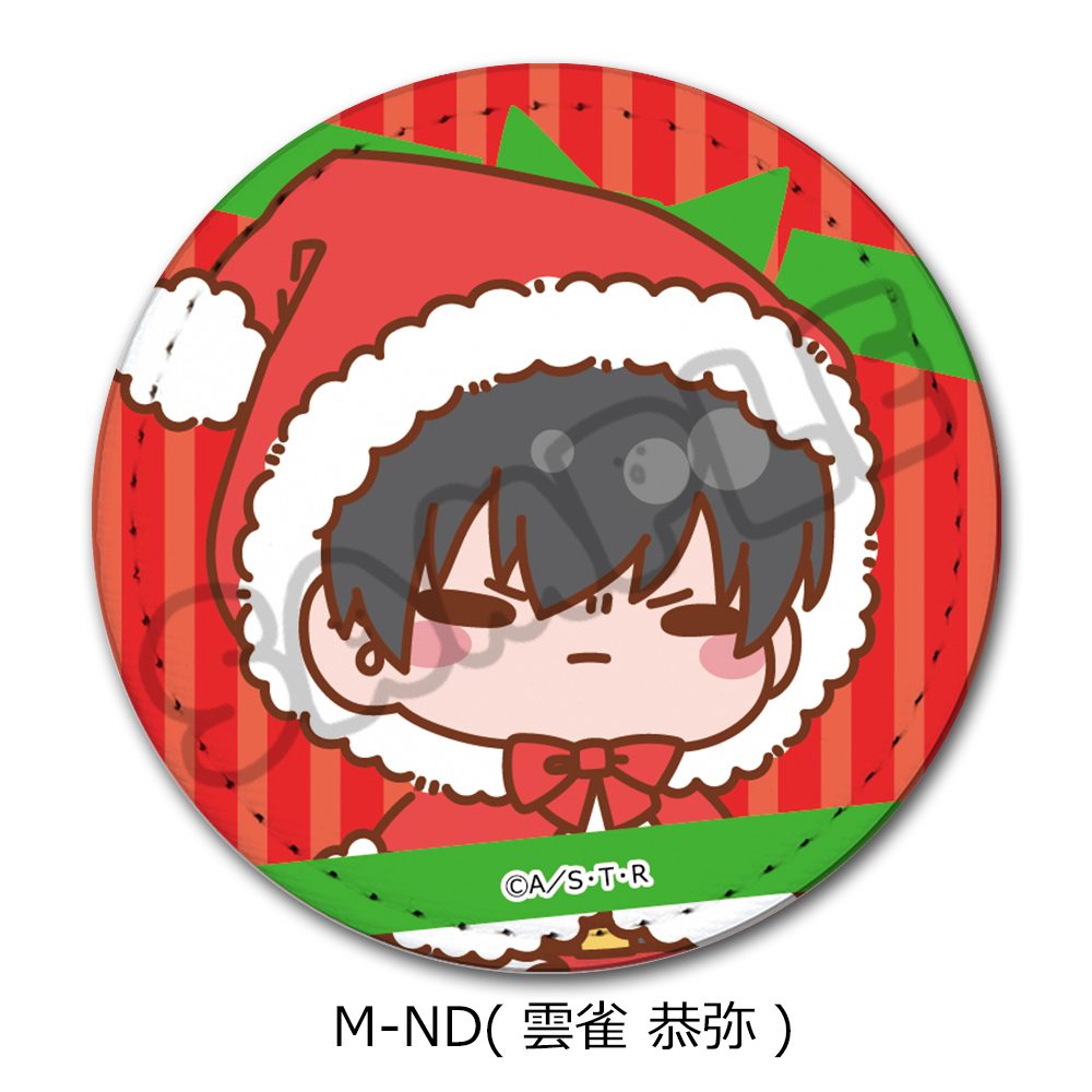 家庭教師ヒットマンREBORN! 第4弾 レザーバッジ(丸形) M-ND 雲雀恭弥 ("Reborn!" Vol. 4 Leather Badge (Round) M-ND Hibari Kyoya)