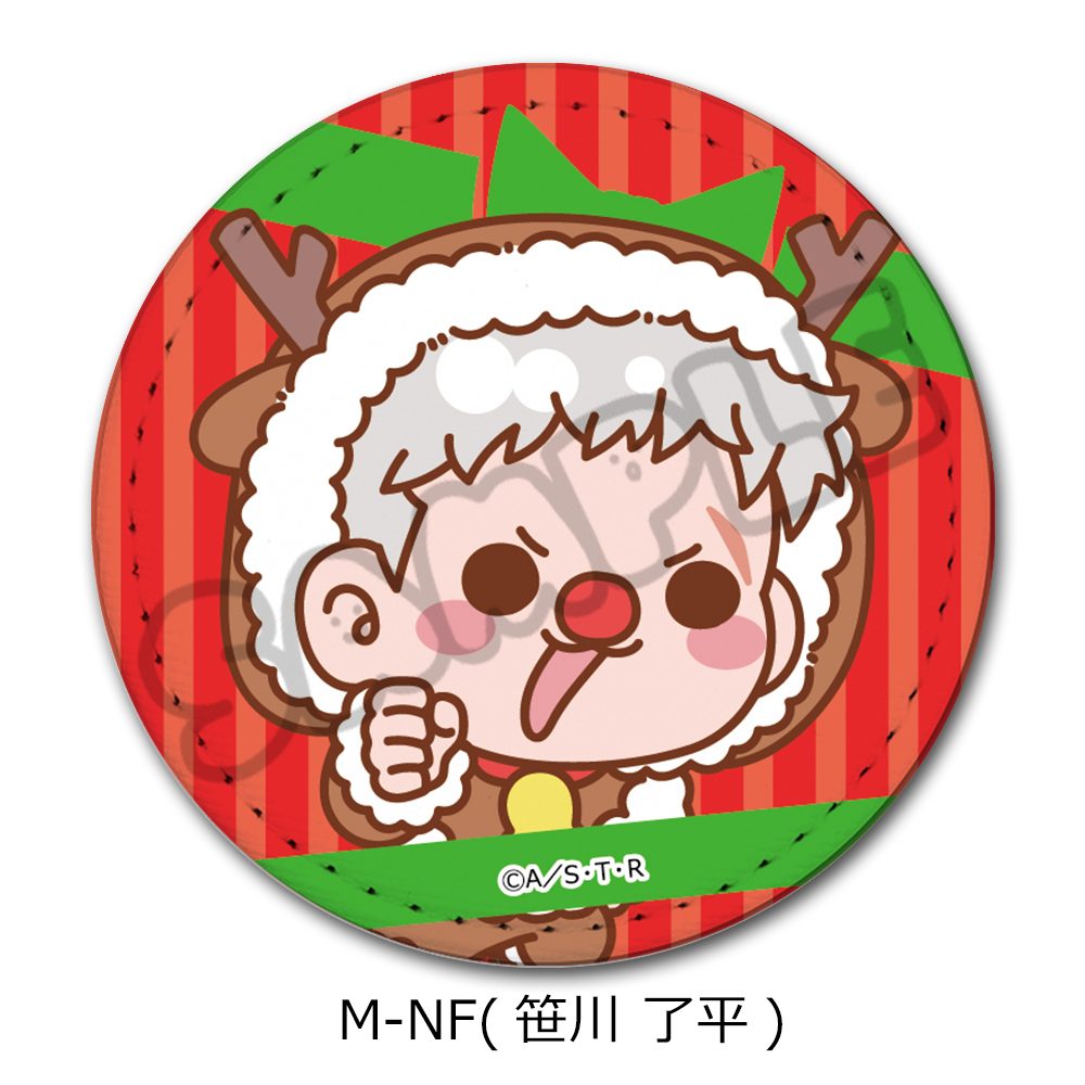 家庭教師ヒットマンREBORN! 第4弾 レザーバッジ(丸形) M-NF 笹川了平 ("Reborn!" Vol. 4 Leather Badge (Round) M-NF Sasagawa Ryohei)