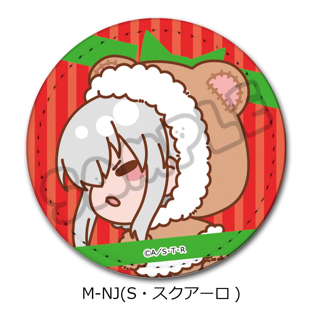 家庭教師ヒットマンREBORN! 第4弾 レザーバッジ(丸形) M-NJ S・スクアーロ ("Reborn!" Vol. 4 Leather Badge (Round) M-NJ S. Squalo)