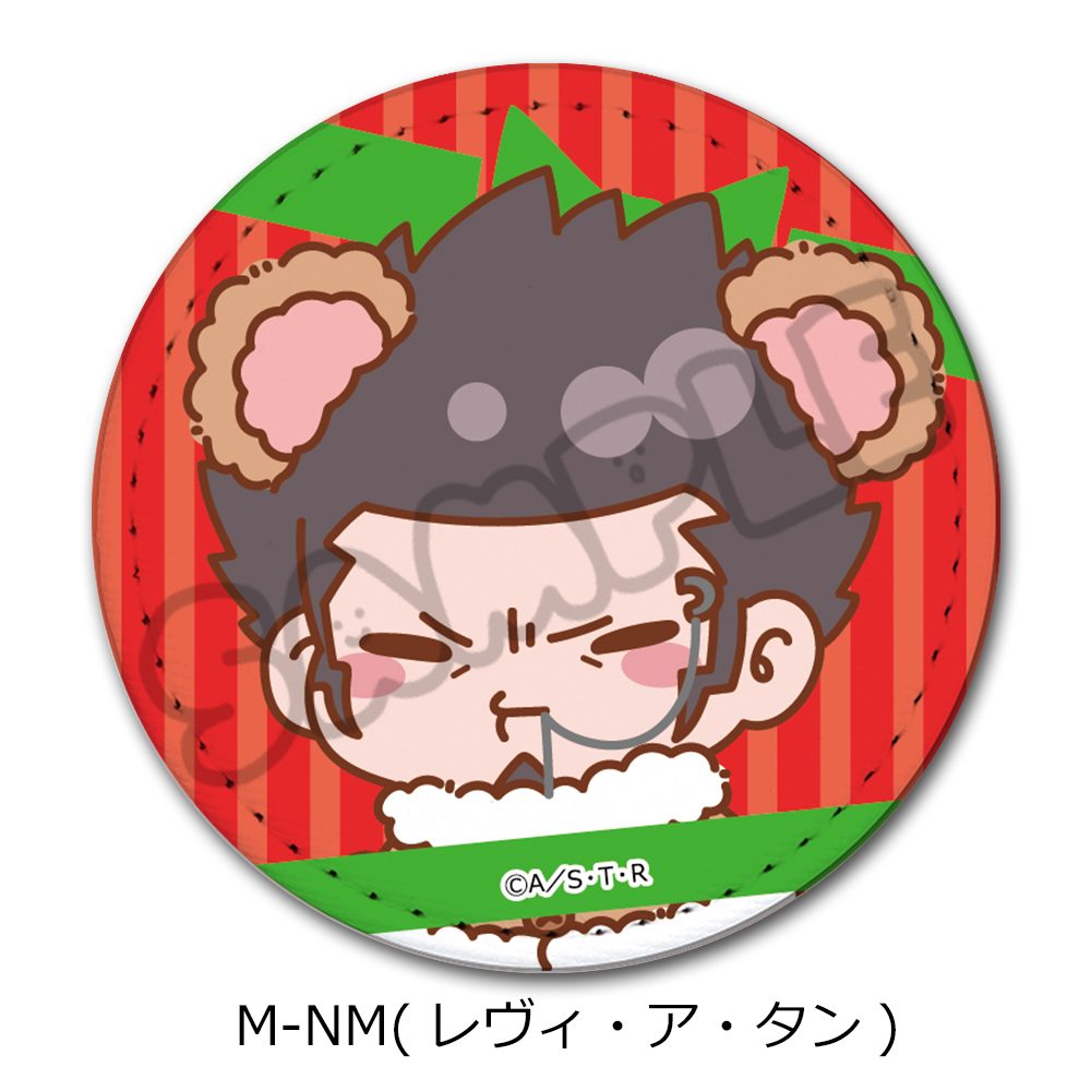 家庭教師ヒットマンREBORN! 第4弾 レザーバッジ(丸形) M-NM レヴィ・ア・タン ("Reborn!" Vol. 4 Leather Badge (Round) M-NM Levi A Than)