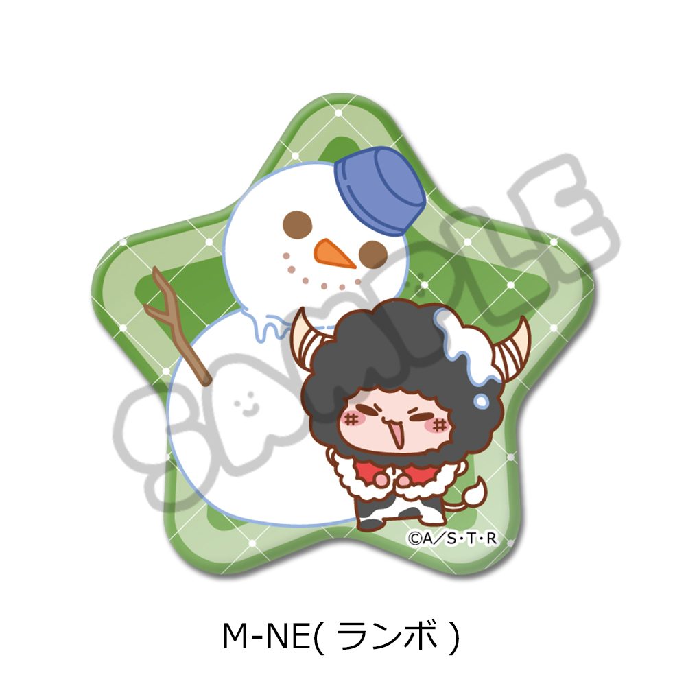 家庭教師ヒットマンREBORN! 第4弾 星形缶バッジ M-NE ランボ ("Reborn!" Vol. 4 Star Can Badge M-NE Lambo)