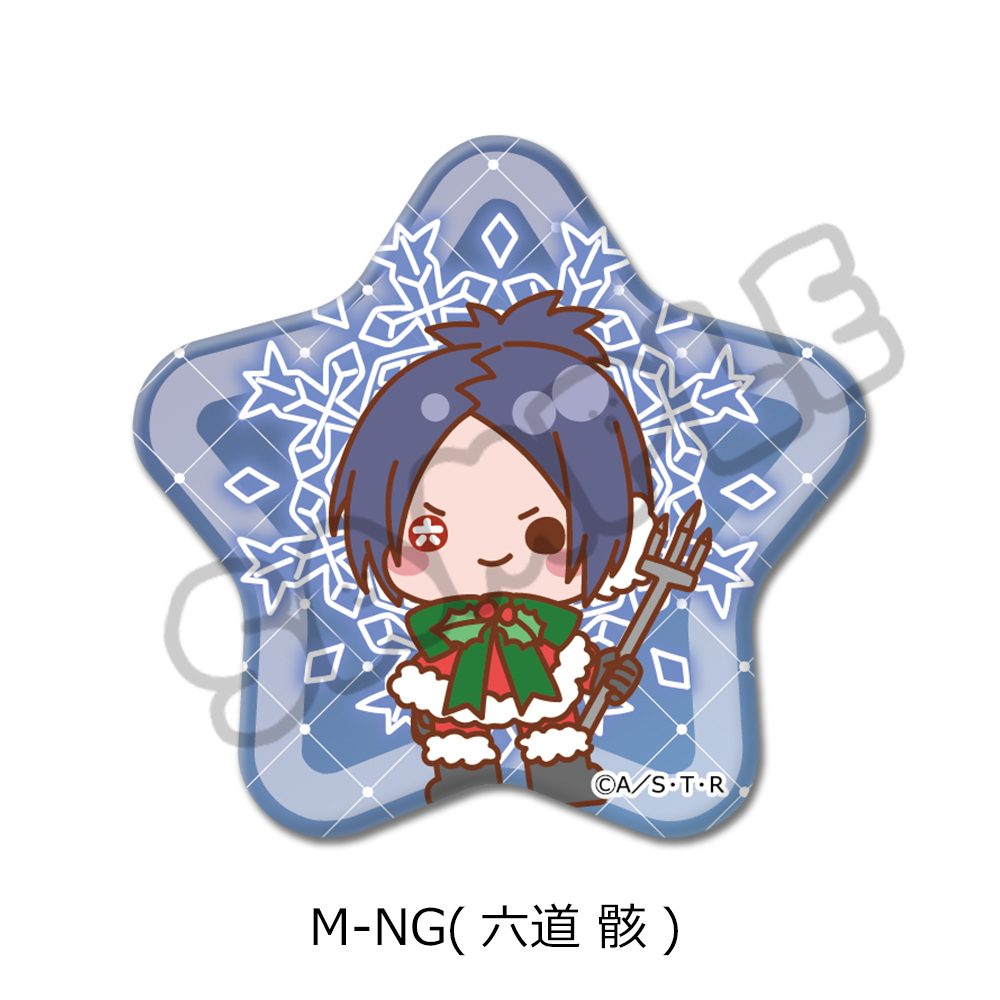 家庭教師ヒットマンREBORN! 第4弾 星形缶バッジ M-NG 六道骸 ("Reborn!" Vol. 4 Star Can Badge M-NG Rokudo Mukuro)