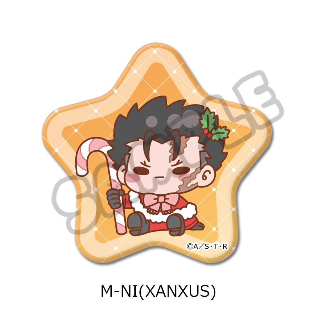 家庭教師ヒットマンREBORN! 第4弾 星形缶バッジ M-NI XANXUS ("Reborn!" Vol. 4 Star Can Badge M-NI XANXUS)