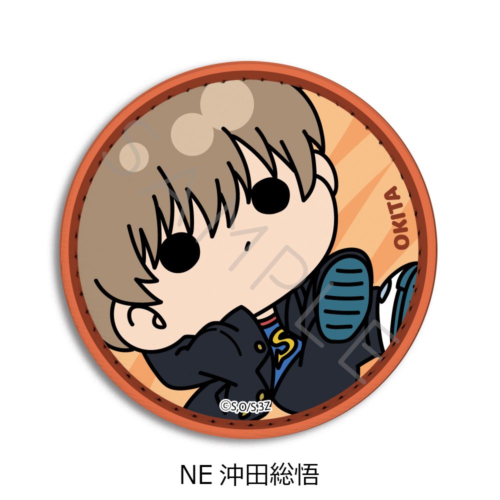 3年Z組銀八先生 レザーバッジ mochochoシリーズ第2弾 NE 沖田総悟 ("3-Z Class Ginpachi-sensei" Leather Badge mochocho Series Vol. 2 NE Okita Sougo)