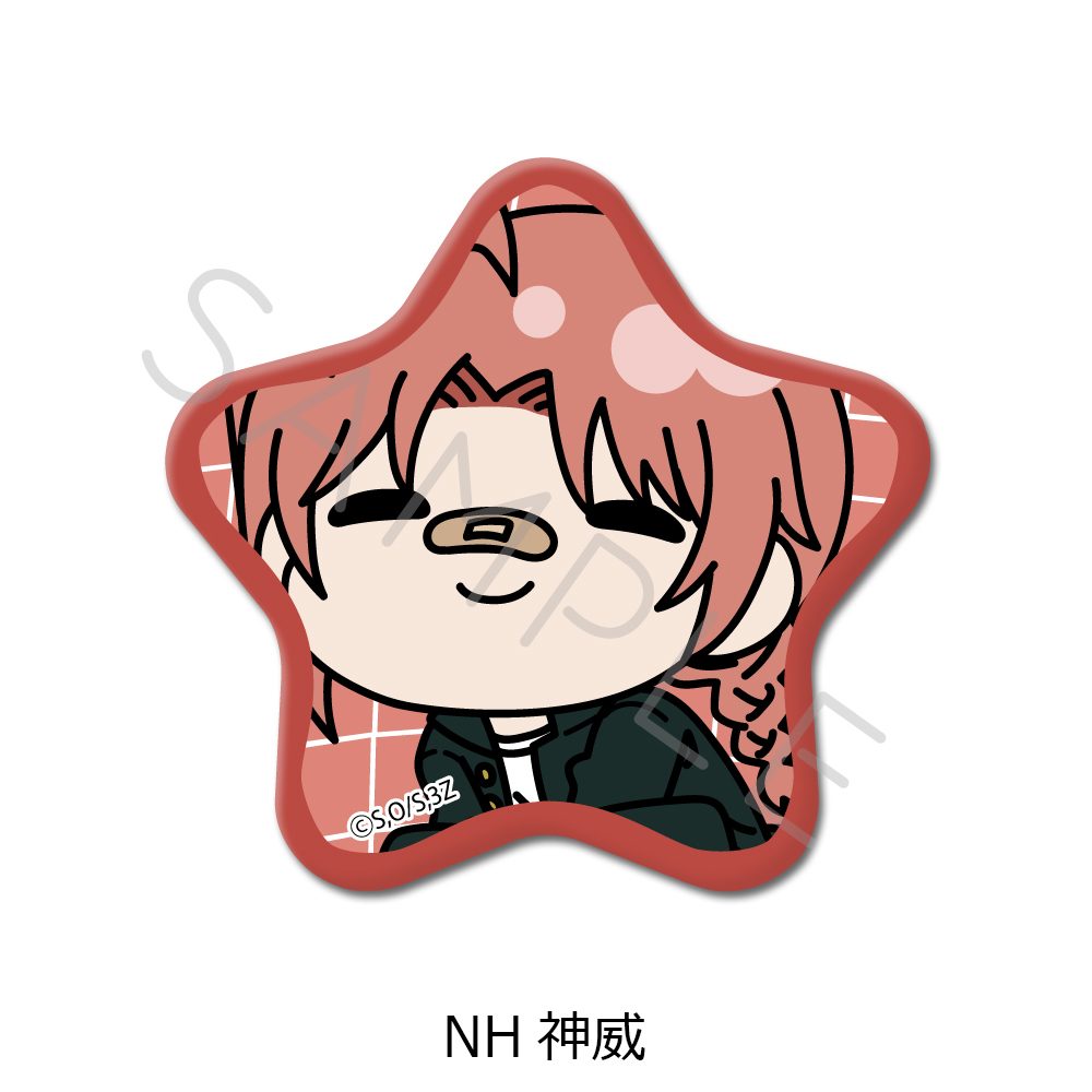 3年Z組銀八先生 星型缶バッジ mochochoシリーズ第2弾 NH 神威 ("3-Z Class Ginpachi-sensei" Star Can Badge mochocho Series Vol. 2 NH Kamui)