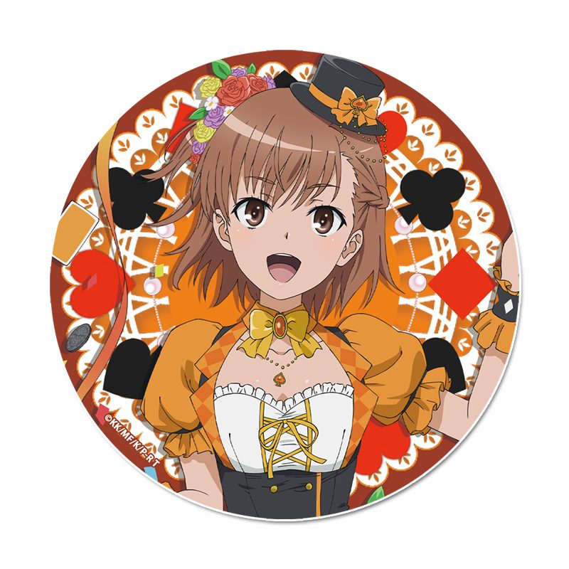 とある科学の超電磁砲T 描き下ろしBIG缶バッジ 御坂美琴 マジシャンVer. ("A Certain Scientific Railgun T" Original Illustration Big Can Badge Misaka Mikoto Magician Ver.)