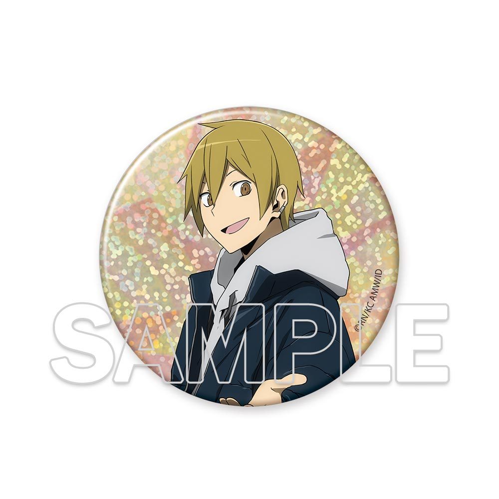デュラララ!!×2 Ver.winter キラキラ缶バッジ 紀田正臣 ("Durarara!!x2" Ver. Winter Kirakira Can Badge Kida Masaomi)