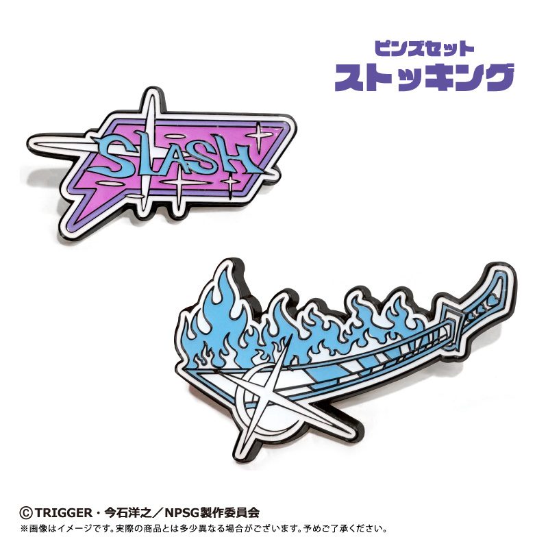 New PANTY & STOCKING with GARTERBELT ピンズセット ストッキング ("New Panty & Stocking with Garterbelt" Pins Set Stocking)
