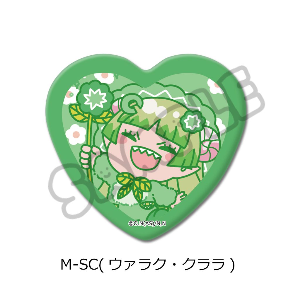 魔入りました!入間くん 第2弾 ハート型缶バッジ M-SC ウァラク・クララ ("Welcome to Demon School! Iruma-kun" Vol. 2 Heart Can Badge M-SC Valac Clara)