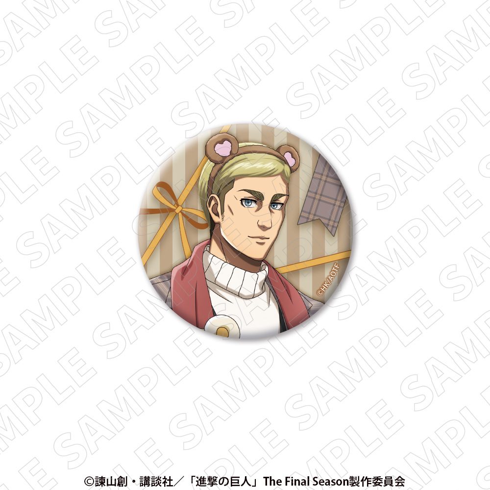 進撃の巨人 缶バッジ エルヴィン ("Attack on Titan" Can Badge Erwin)