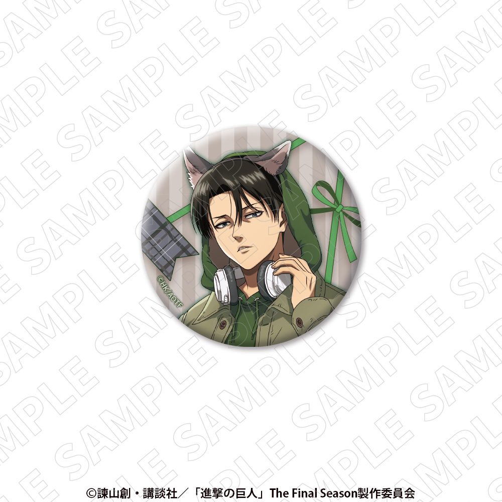 進撃の巨人 缶バッジ リヴァイ ("Attack on Titan" Can Badge Levi)