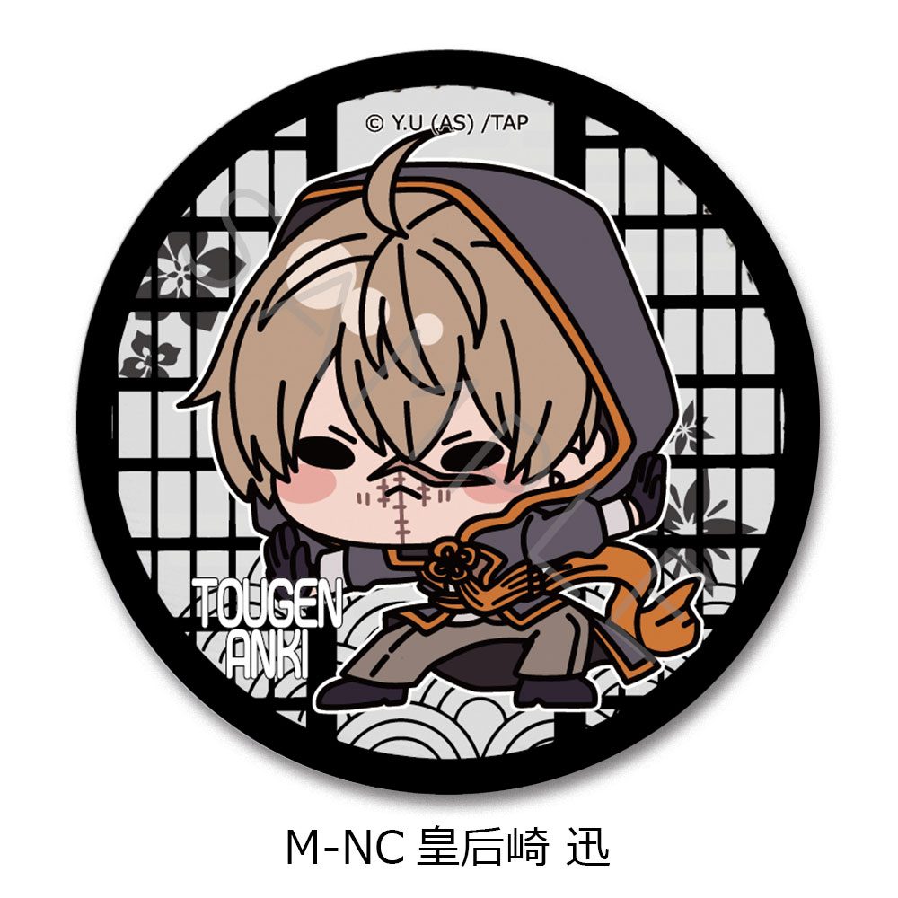 桃源暗鬼 第2弾 レザーバッジ(丸形) M-NC 皇后崎迅 ("Tougen Anki" Vol. 2 Leather Badge (Round) M-NC Kougasaki Jin)