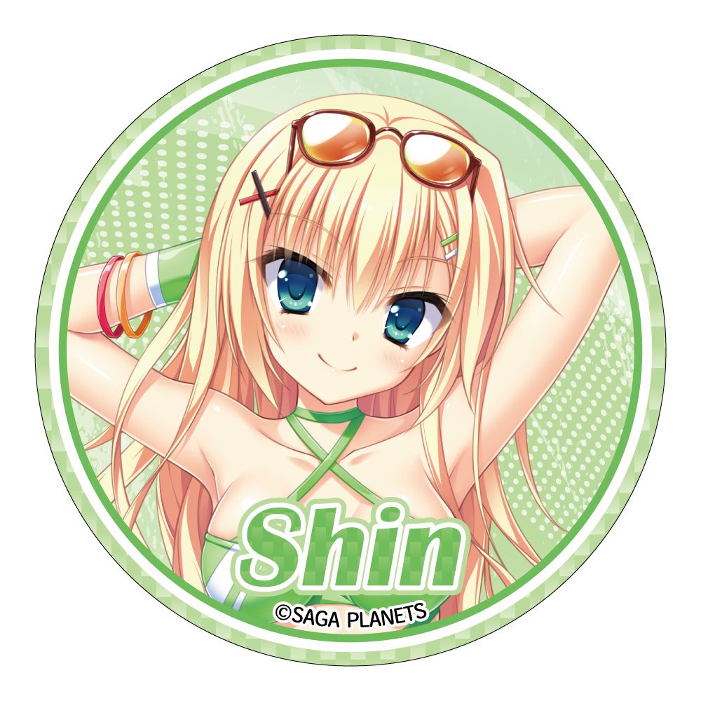 カルマルカ*サークル 描き下ろし 缶バッジ 朝比奈晴 RQVer. ("Karumaruka Circle" Original Illustration Can Badge Asahina Shin RQ Ver.)