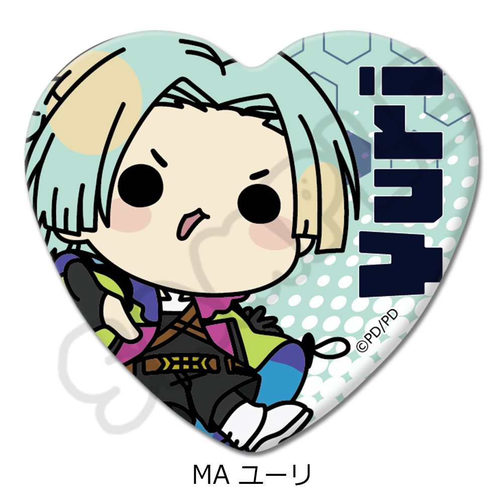 グノーシア ハート型缶バッジ MA ユーリ ("GNOSIA" Heart Can Badge MA Yuri)