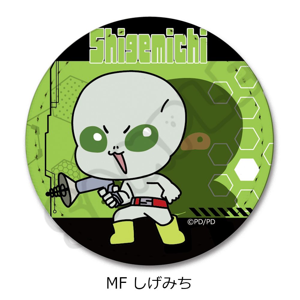 グノーシア レザーバッジ(丸形) MF しげみち ("GNOSIA" Leather Badge (Round) MF Shigemichi)