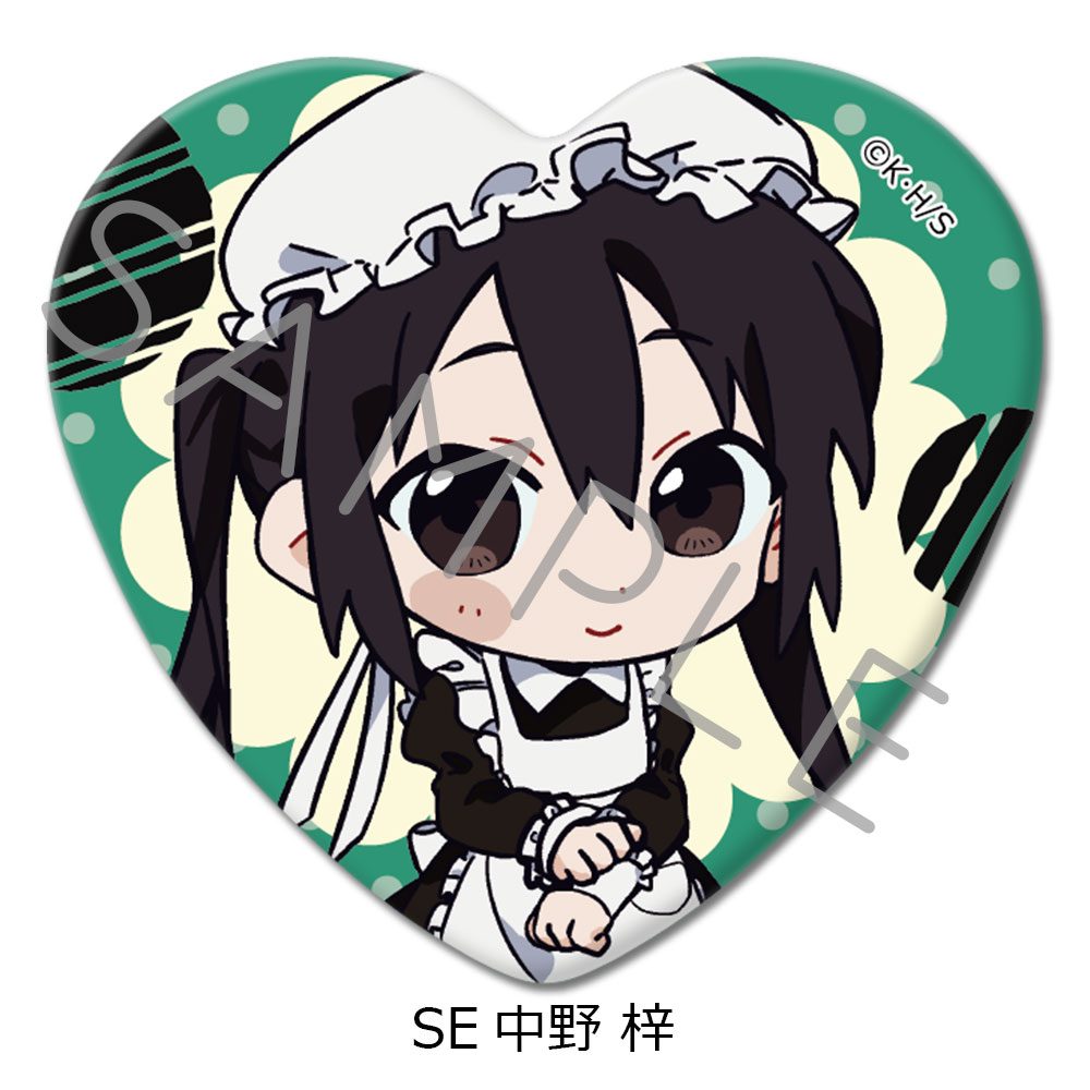 けいおん! 第2弾 ハート型缶バッジ SE 中野梓 ("K-On!" Vol. 2 Heart Can Badge SE Nakano Azusa)