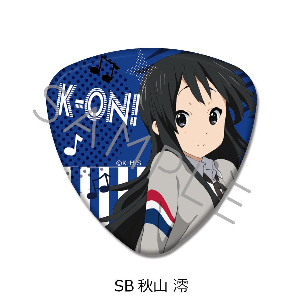 けいおん! 第2弾 ピック型缶バッジ SB 秋山澪 ("K-On!" Vol. 2 Pick Type Can Badge SB Akiyama Mio)