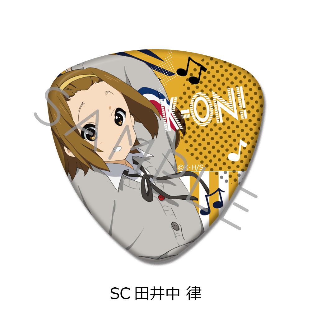 けいおん! 第2弾 ピック型缶バッジ SC 田井中律 ("K-On!" Vol. 2 Pick Type Can Badge SC Tainaka Ritsu)