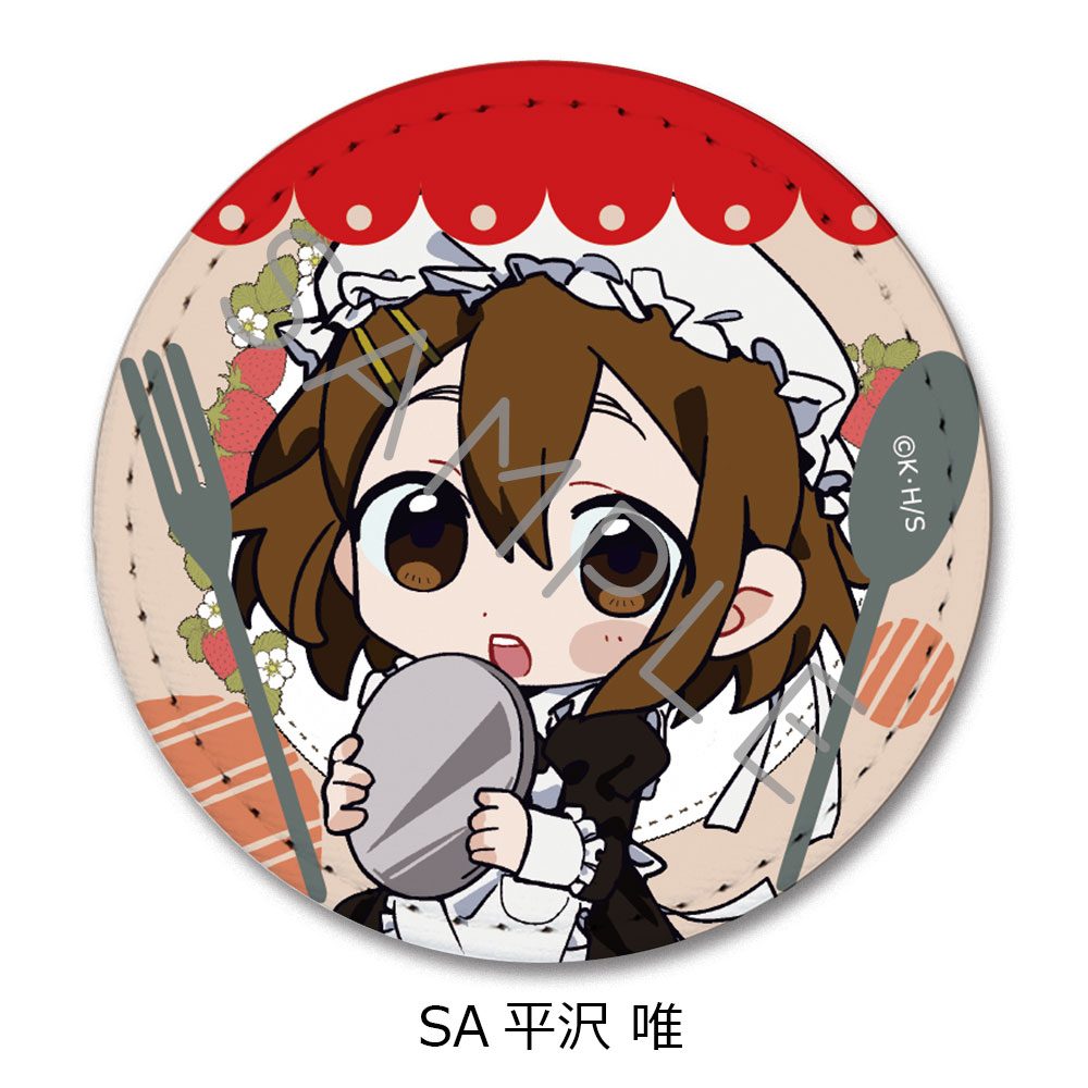 けいおん! 第2弾 レザーバッジ(丸形) SA 平沢唯 ("K-On!" Vol. 2 Leather Badge (Round) SA Hirasawa Yui)