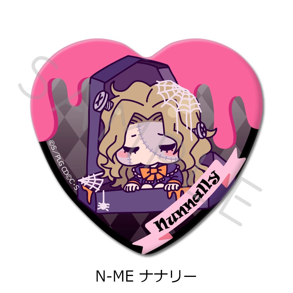 コードギアス 反逆のルルーシュ 第4弾 ハート型缶バッジ N-ME ナナリー ("Code Geass Lelouch of the Rebellion" Vol. 4 Heart Can Badge N-ME Nunnally)