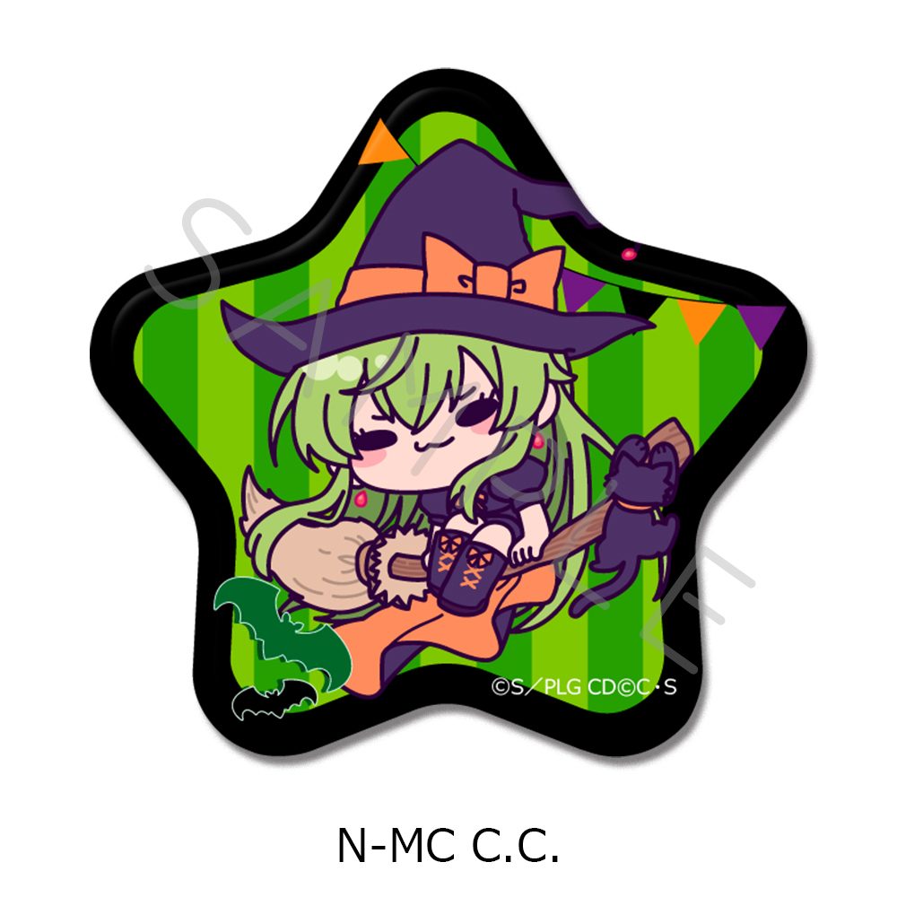 コードギアス 反逆のルルーシュ 第4弾 星形缶バッジ N-MC C.C. ("Code Geass Lelouch of the Rebellion" Vol. 4 Star Can Badge N-MC C.C.)