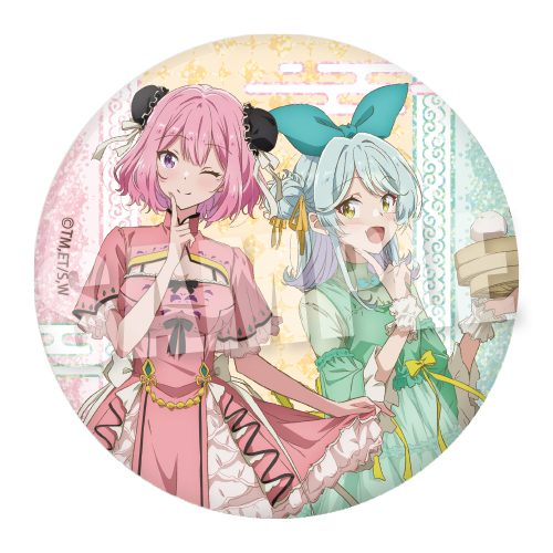 わたしが恋人になれるわけないじゃん、ムリムリ!(※ムリじゃなかった!?) BIGホログラム缶バッジ Sweet China Ver. 甘織れな子&小柳香穂 ("There's No Freaking Way I'll be Your Lover! Unless..." Big Hologram Can Badge Sweet China Ver. Amaori Renako & Koyanagi Kaho)