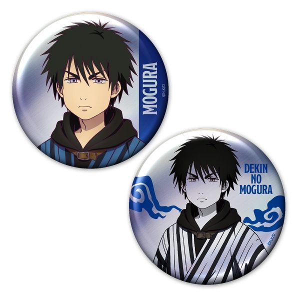 出禁のモグラ メタリック缶バッジ2個セット モグラ<百暗桃弓木> Vol.1 ("Dekin no Mogura: The Earthbound Mole" Metallic Can Badge 2 Set Mogura (Mogura Momoyuki) Vol. 1)