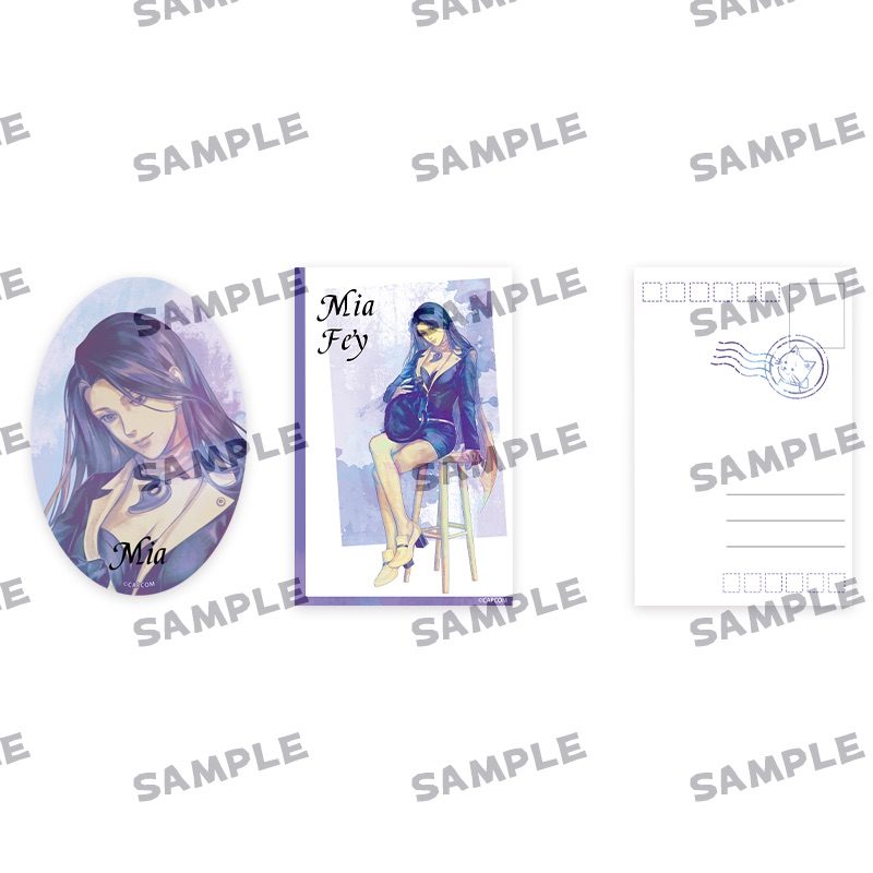逆転裁判 動物シリーズ 缶バッジブロマイドセット 綾里千尋 ("Ace Attorney" Animal Series Can Badge Bromide Set Mia Fey)