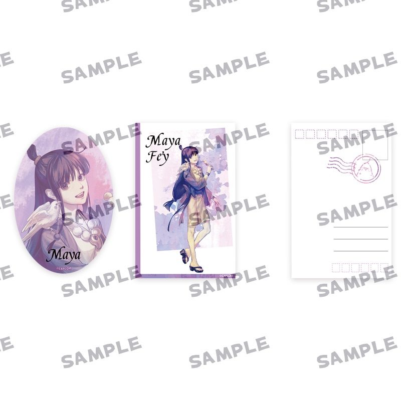 逆転裁判 動物シリーズ 缶バッジブロマイドセット 綾里真宵 ("Ace Attorney" Animal Series Can Badge Bromide Set Maya Fey)