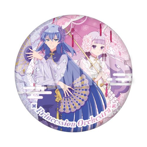 プリンセッション・オーケストラ BIGホログラム缶バッジ スイートチャイナVer. プリンセス・ヴィオラ&プリンセス・ネージュ ("Princession Orchestra" Big Hologram Can Badge Sweet China Ver. Princess Viola & Princess Neige)