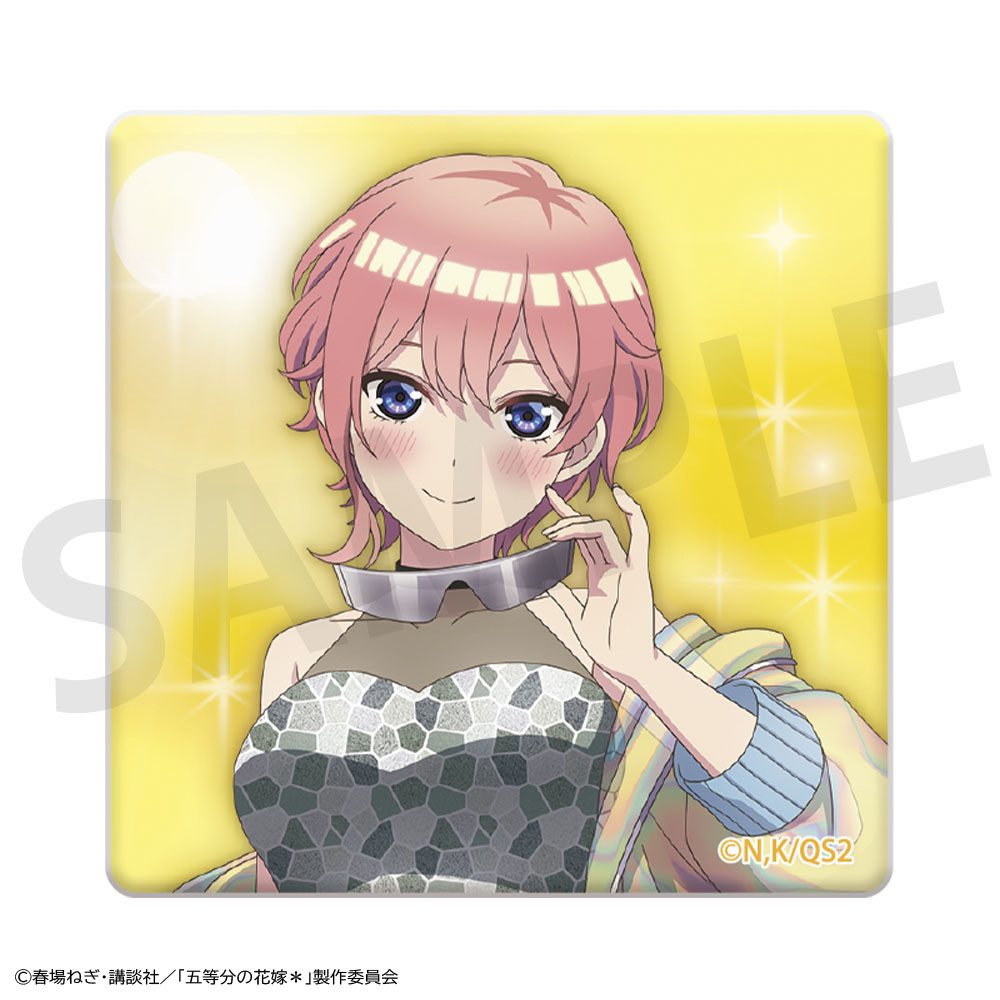 五等分の花嫁* スクエア缶バッジ 中野一花 ("The Quintessential Quintuplets Specials 2" Square Can Badge Nakano Ichika)