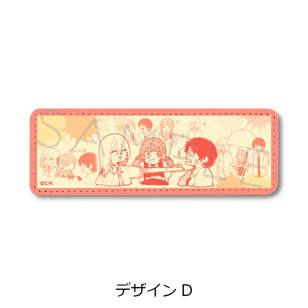 恋せよまやかし天使ども レザーバッジ(ロング) デザインD ("Fall in Love, You False Angels" Leather Badge (Long) Design D)