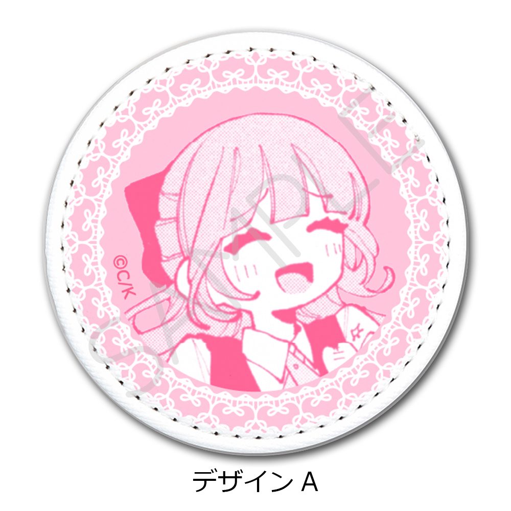 恋せよまやかし天使ども レザーバッジ(丸形) デザインA ("Fall in Love, You False Angels" Leather Badge (Round) Design A)