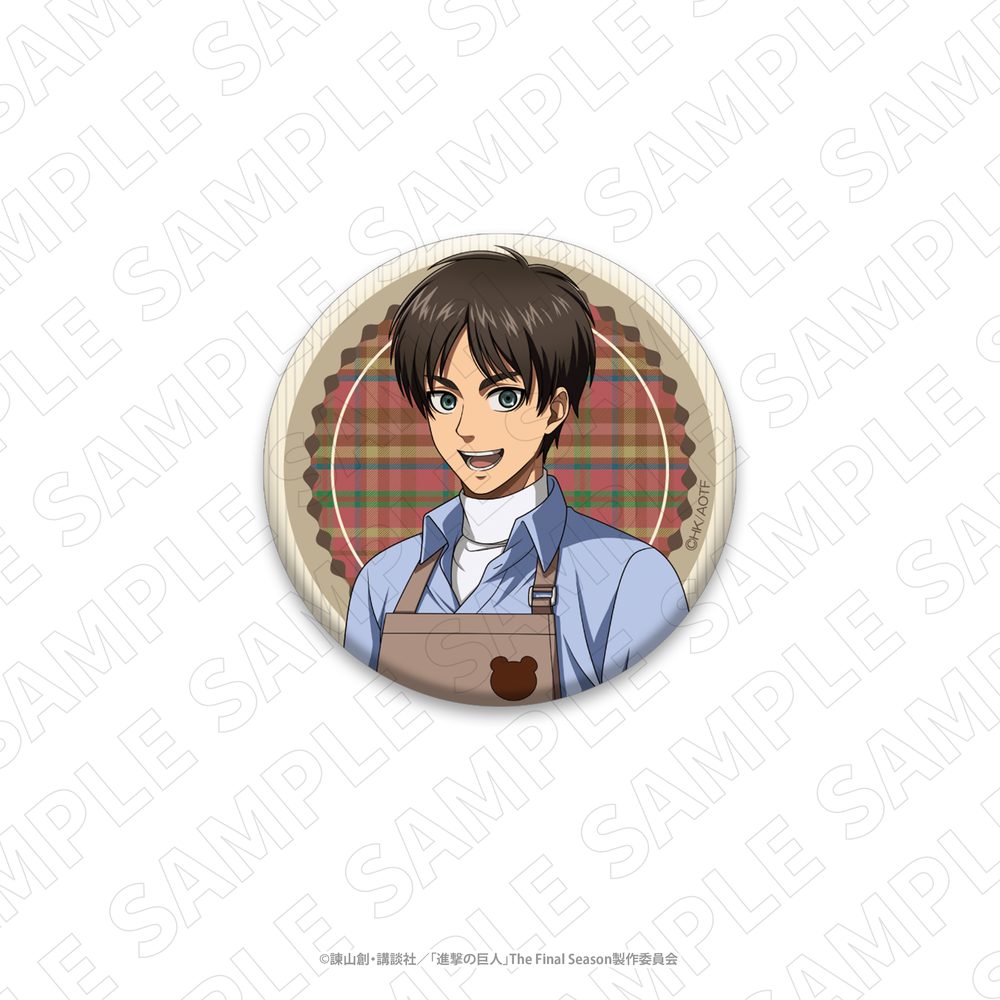 3 o'clock 進撃の巨人 缶バッジ エレン (3 o'clock "Attack on Titan" Can Badge Eren)