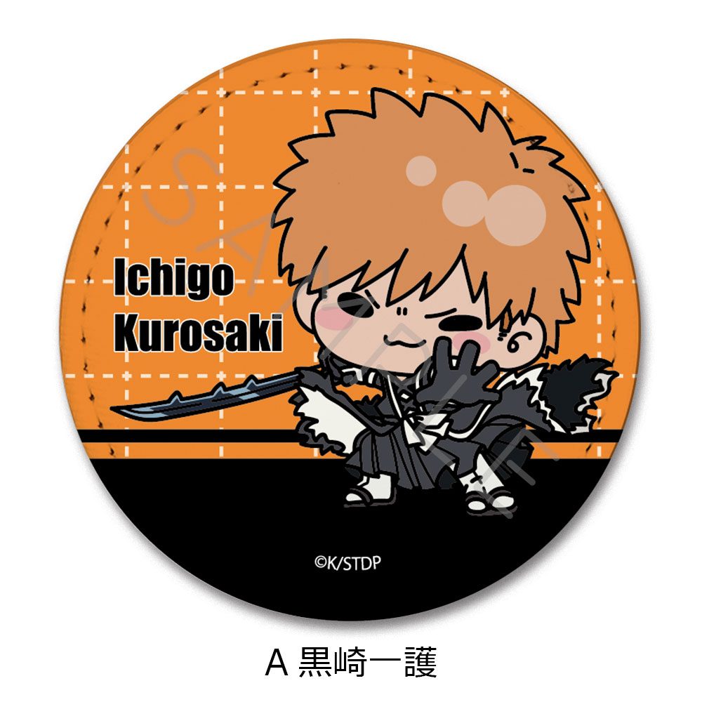 BLEACH 千年血戦篇 レザーバッジ A 黒崎一護 ("Bleach: Thousand-Year Blood War" Leather Badge A Kurosaki Ichigo)