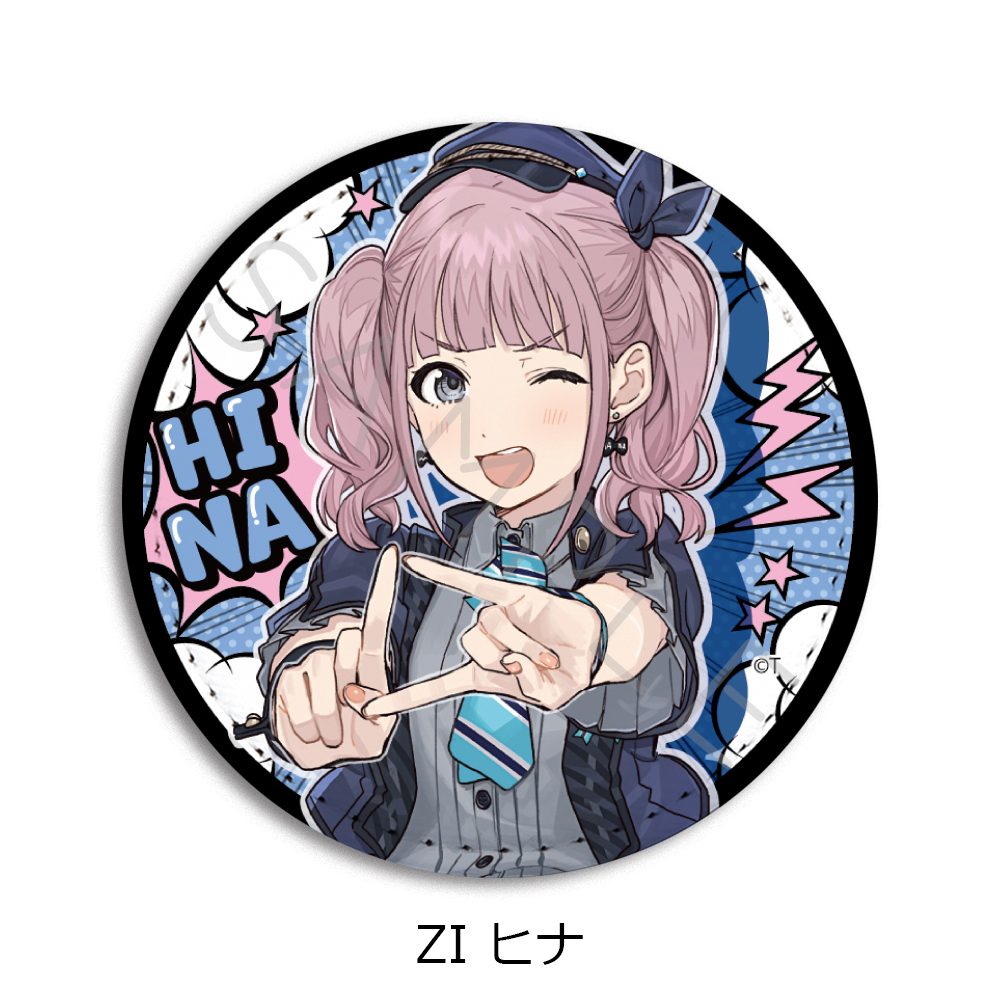 ガールズバンドクライ 第5弾 レザーバッジ(丸形) ZI ヒナ ("Girls Band Cry" Vol. 5 Leather Badge (Round) ZI Hina)