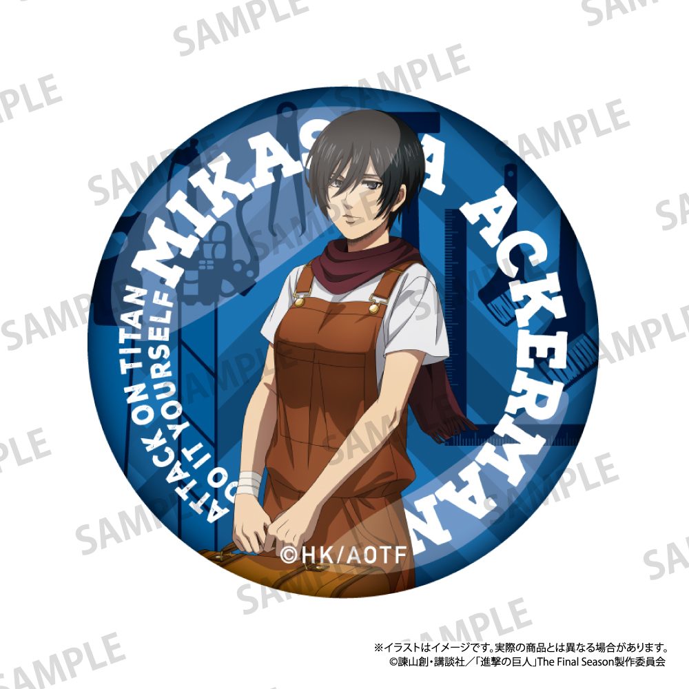 進撃の巨人 ガラスマグネット ミカサ・アッカーマン(DIY) ("Attack on Titan" Glass Magnet Mikasa Ackerman (DIY))