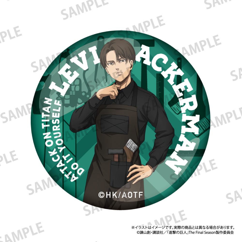進撃の巨人 ガラスマグネット リヴァイ・アッカーマン(DIY) ("Attack on Titan" Glass Magnet Levi Ackerman (DIY))