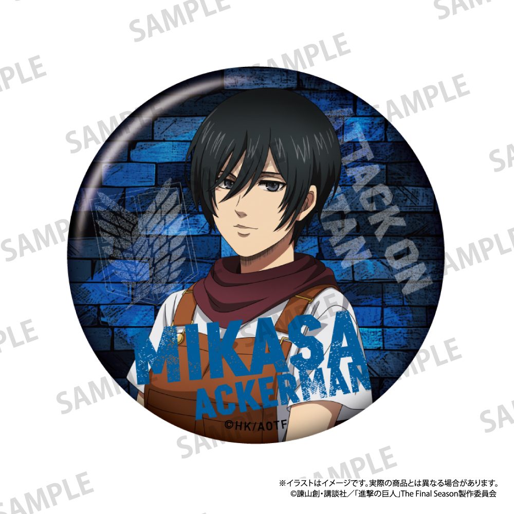 進撃の巨人 丸缶バッジ ミカサ・アッカーマン(DIY) ("Attack on Titan" Round Can Badge Mikasa Ackerman (DIY))