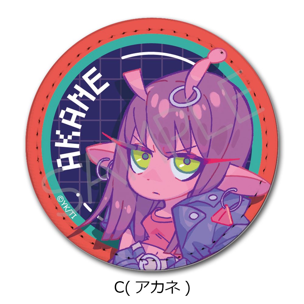 銀河特急 ミルキー☆サブウェイ レザーバッジ C アカネ ("MILKY SUBWAY THE GALACTIC LIMITED EXPRESS" Leather Badge C Akane)