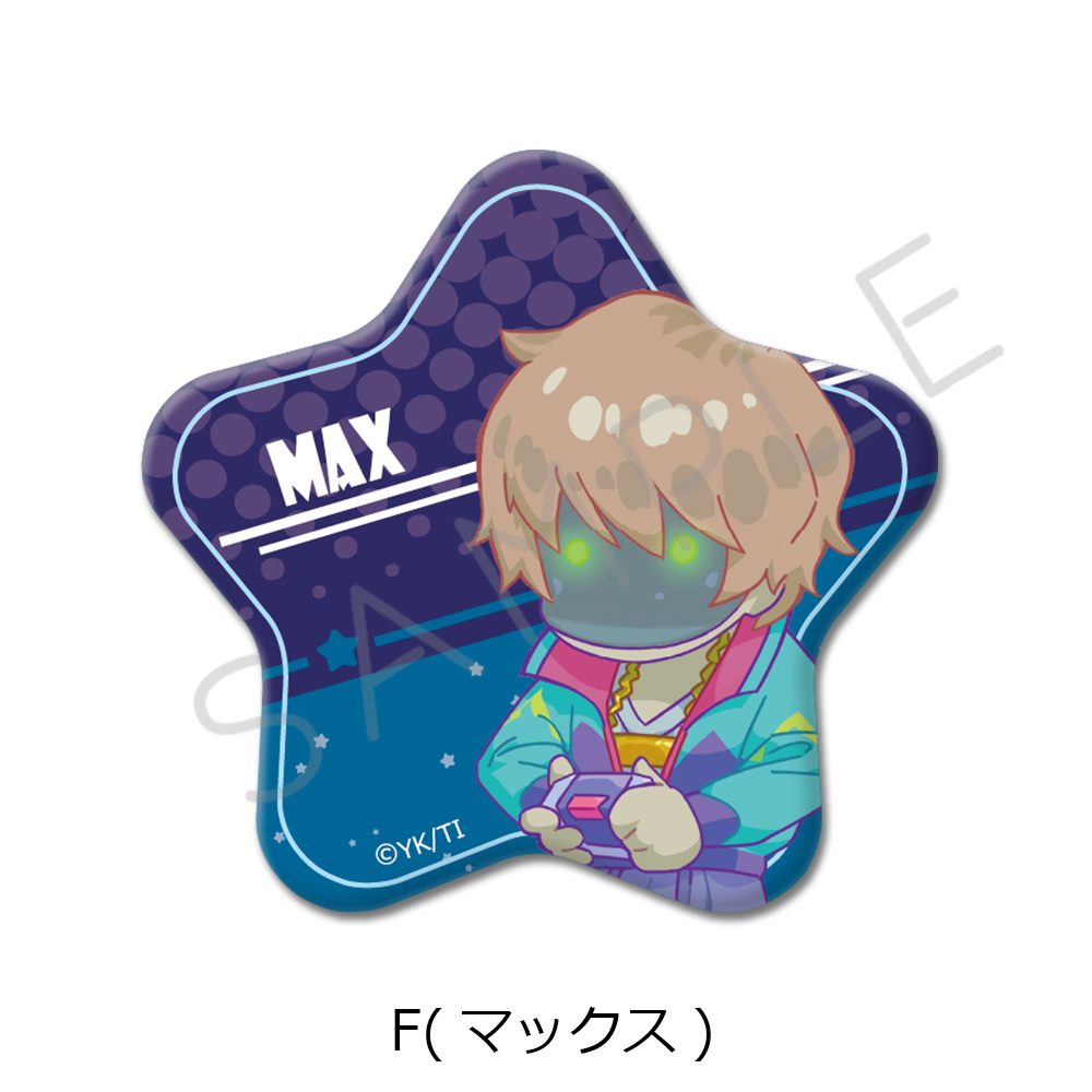 銀河特急 ミルキー☆サブウェイ 星型缶バッジ F マックス ("MILKY SUBWAY THE GALACTIC LIMITED EXPRESS" Star Can Badge F Max)