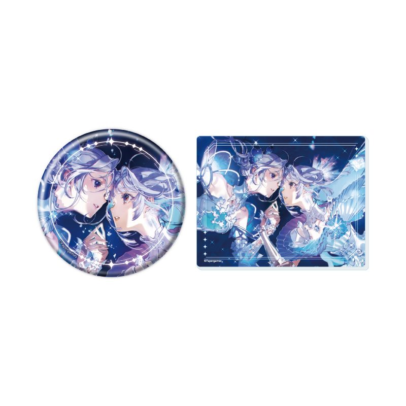 缶バッジ&アクリルカードセット シャイニングニキ×米山舞 01 星と心の彼方(公式イラスト) (Can Badge & Acrylic Card Set "Shining Nikki" x Mai Yoneyama 01 Star to Heart (Official Illustration))